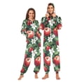 thumbnail image 1 of FORMRS Onesies Pajama for Adults Unisex Hoodie Winter Jumpsuit One Piece Sleepwear, Sizes S-2XL, Red Apple Pattern, 1 of 7