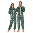 thumbnail image 1 of FORMRS Onesies Pajama for Adults Unisex Hoodie Winter Jumpsuit One Piece Sleepwear, Sizes S-2XL, Red Christmas Trees, 1 of 7