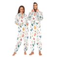 thumbnail image 1 of FORMRS Onesies Pajama for Adults Unisex Hoodie Winter Jumpsuit One Piece Sleepwear, Sizes S-2XL, Red Easter Eggs, 1 of 7