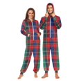 thumbnail image 1 of FORMRS Onesies Pajama for Adults Unisex Hoodie Winter Jumpsuit One Piece Sleepwear, Sizes S-2XL, Red Green Pattern, 1 of 7