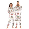 thumbnail image 1 of FORMRS Onesies Pajama for Adults Unisex Hoodie Winter Jumpsuit One Piece Sleepwear, Sizes S-2XL, Red Nordic Christmas House, 1 of 7