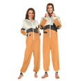 thumbnail image 1 of FORMRS Onesies Pajama for Adults Unisex Hoodie Winter Jumpsuit One Piece Sleepwear, Sizes S-2XL, Sleeping Black Cat, 1 of 7