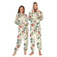 thumbnail image 1 of FORMRS Onesies Pajama for Adults Unisex Hoodie Winter Jumpsuit One Piece Sleepwear, Sizes S-2XL, Small Strawberry Pattern, 1 of 7