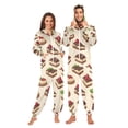 thumbnail image 1 of FORMRS Onesies Pajama for Adults Unisex Hoodie Winter Jumpsuit One Piece Sleepwear, Sizes S-2XL, Strawberry Cake, 1 of 7