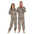 thumbnail image 1 of FORMRS Onesies Pajama for Adults Unisex Hoodie Winter Jumpsuit One Piece Sleepwear, Sizes S-2XL, Tribal Art, 1 of 7
