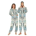 thumbnail image 1 of FORMRS Onesies Pajama for Adults Unisex Hoodie Winter Jumpsuit One Piece Sleepwear, Sizes S-2XL, Vibrant Abstract Design, 1 of 7