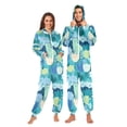 thumbnail image 1 of FORMRS Onesies Pajama for Adults Unisex Hoodie Winter Jumpsuit One Piece Sleepwear, Sizes S-2XL, Vibrant Cat Pattern, 1 of 7