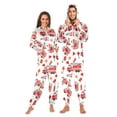 thumbnail image 1 of FORMRS Onesies Pajama for Adults Unisex Hoodie Winter Jumpsuit One Piece Sleepwear, Sizes S-2XL, White Cartoon Fire Truck Pattern, 1 of 7
