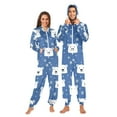 thumbnail image 1 of FORMRS Onesies Pajama for Adults Unisex Hoodie Winter Jumpsuit One Piece Sleepwear, Sizes S-2XL, White Polar Bear, 1 of 7