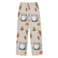 thumbnail image 1 of FORMRS Boys Pajama Pants with Pockets Size 11-12Y Kids Lounge Sleep Bottoms, Fall Coffee, 1 of 8