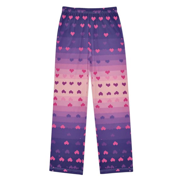 FORMRS Boys Pajama Pants with Pockets Size 11-12Y Kids Lounge Sleep Bottoms, Gradient Love