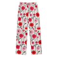 thumbnail image 1 of FORMRS Boys Pajama Pants with Pockets Size 11-12Y Kids Lounge Sleep Bottoms, Pink Floral, 1 of 8