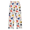 thumbnail image 1 of FORMRS Boys Pajama Pants with Pockets Size 13-14Y Kids Lounge Sleep Bottoms, White Geometric, 1 of 8