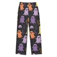 thumbnail image 1 of FORMRS Boys Pajama Pants with Pockets Size 13-14Y Kids Lounge Sleep Bottoms, Yellow Halloween Ghosts, 1 of 8