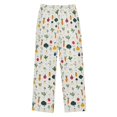 thumbnail image 1 of FORMRS Boys Pajama Pants with Pockets Size 6-8Y Kids Lounge Sleep Bottoms, Beige Vegetables Pattern, 1 of 8