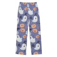 thumbnail image 1 of FORMRS Boys Pajama Pants with Pockets Size 6-8Y Kids Lounge Sleep Bottoms, Blue Cute Halloween, 1 of 8