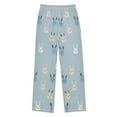 thumbnail image 1 of FORMRS Kids Pajama Pants with Pockets Size 6-8Y Boys Lounge Sleep Bottoms, Blue Rabbits, 1 of 8