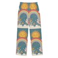 thumbnail image 1 of FORMRS Boys Pajama Pants with Pockets Size 6-8Y Kids Lounge Sleep Bottoms, Blue Rainbow, 1 of 8