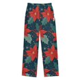 thumbnail image 1 of FORMRS Boys Pajama Pants with Pockets Size 6-8Y Kids Lounge Sleep Bottoms, Christmas Berries, 1 of 8