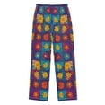 thumbnail image 1 of FORMRS Boys Pajama Pants with Pockets Size 6-8Y Kids Lounge Sleep Bottoms, Colorful Checkered Daisy, 1 of 8