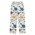 thumbnail image 1 of FORMRS Boys Pajama Pants with Pockets Size 6-8Y Kids Lounge Sleep Bottoms, Dinosaur Pattern, 1 of 8