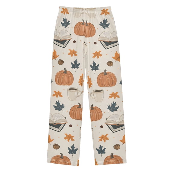 FORMRS Boys Pajama Pants with Pockets Size 6-8Y Kids Lounge Sleep Bottoms, Fall Books