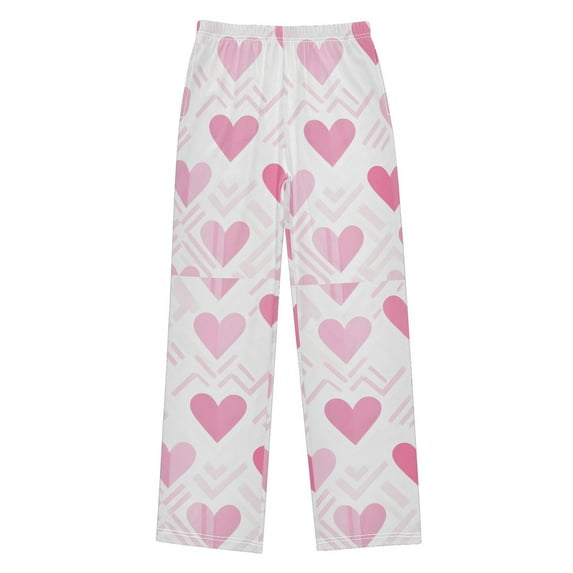 FORMRS Boys Pajama Pants with Pockets Size 6-8Y Kids Lounge Sleep Bottoms, Geometric Love