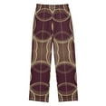 thumbnail image 1 of FORMRS Boys Pajama Pants with Pockets Size 6-8Y Kids Lounge Sleep Bottoms, Gold Abstract Pattern, 1 of 8