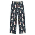 thumbnail image 1 of FORMRS Boys Pajama Pants with Pockets Size 6-8Y Kids Lounge Sleep Bottoms, Jolly Snowman, 1 of 8