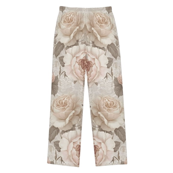 FORMRS Boys Pajama Pants with Pockets Size 6-8Y Kids Lounge Sleep Bottoms, Lace and Floral