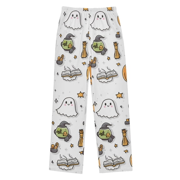 FORMRS Boys Pajama Pants with Pockets Size 6-8Y Kids Lounge Sleep Bottoms, Magical Halloween