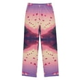 thumbnail image 1 of FORMRS Kids Pajama Pants with Pockets Size 6-8Y Boys Lounge Sleep Bottoms, Pixel Floating Hearts, 1 of 8