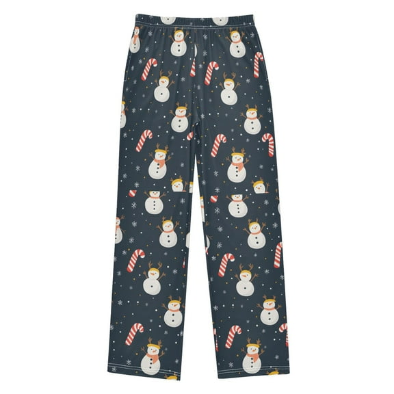 FORMRS Boys Pajama Pants with Pockets Size 6-8Y Kids Lounge Sleep Bottoms, Playful Winter