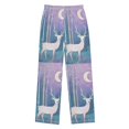 thumbnail image 1 of FORMRS Kids Pajama Pants with Pockets Size 6-8Y Boys Lounge Sleep Bottoms, Purple Night Deer, 1 of 8