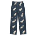 thumbnail image 1 of FORMRS Boys Pajama Pants with Pockets Size 6-8Y Kids Lounge Sleep Bottoms, Rocket Pattern, 1 of 8