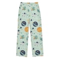 thumbnail image 1 of FORMRS Boys Pajama Pants with Pockets Size 6-8Y Kids Lounge Sleep Bottoms, Space Patterns, 1 of 8