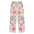 thumbnail image 1 of FORMRS Boys Pajama Pants with Pockets Size 6-8Y Kids Lounge Sleep Bottoms, Starfish Seashell, 1 of 8