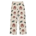 thumbnail image 1 of FORMRS Boys Pajama Pants with Pockets Size 9-10Y Kids Lounge Sleep Bottoms, Beige Christmas Gift Pattern, 1 of 8