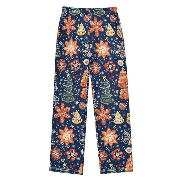 FORMRS Boys Pajama Pants with Pockets Size 9-10Y Kids Lounge Sleep Bottoms, Christmas Splendor
