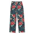 thumbnail image 1 of FORMRS Boys Pajama Pants with Pockets Size 9-10Y Kids Lounge Sleep Bottoms, Christmas Themed Leaves, 1 of 8
