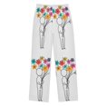 thumbnail image 1 of FORMRS Boys Pajama Pants with Pockets Size 9-10Y Kids Lounge Sleep Bottoms, Colorful Flower, 1 of 8