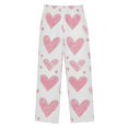thumbnail image 1 of FORMRS Boys Pajama Pants with Pockets Size 9-10Y Kids Lounge Sleep Bottoms, Hand Drawn Hearts, 1 of 8