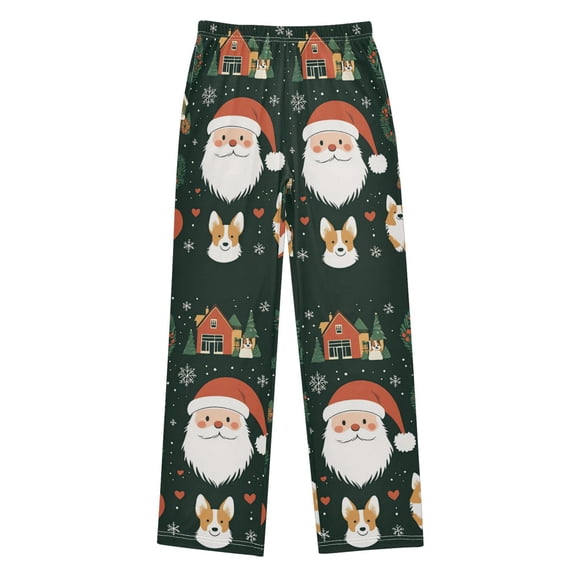 FORMRS Boys Pajama Pants with Pockets Size 9-10Y Kids Lounge Sleep Bottoms, Whimsical Christmas