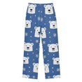 thumbnail image 1 of FORMRS Boys Pajama Pants with Pockets Size 9-10Y Kids Lounge Sleep Bottoms, White Polar Bear, 1 of 8