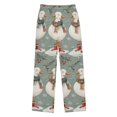 thumbnail image 1 of FORMRS Boys Pajama Pants with Pockets Size 9-10Y Kids Lounge Sleep Bottoms, Winter Goose Scarves, 1 of 8