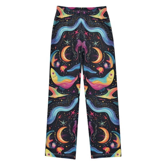 FORMRS Boys Pajama Pants with Pockets Size 9-10Y Kids Lounge Sleep Bottoms, Zodiac Stars