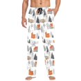thumbnail image 1 of FORMRS Mens Pajama Pants with Pockets Soft Cotton Sleepwear Lounge Bottoms, Sizes S-2XL, Beige Snow Houses, 1 of 7