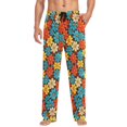 thumbnail image 1 of FORMRS Mens Pajama Pants with Pockets Sleepwear Lounge Bottoms Sizes S-2XL, Blooming Flowers, 1 of 7