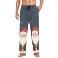 thumbnail image 1 of FORMRS Mens Pajama Pants with Pockets Sleepwear Lounge Bottoms Sizes S-2XL, Blue Christmas Santa, 1 of 7