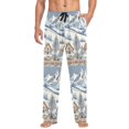 thumbnail image 1 of FORMRS Mens Pajama Pants with Pockets Sleepwear Lounge Bottoms Sizes S-2XL, Blue Snowy Mountain, 1 of 7